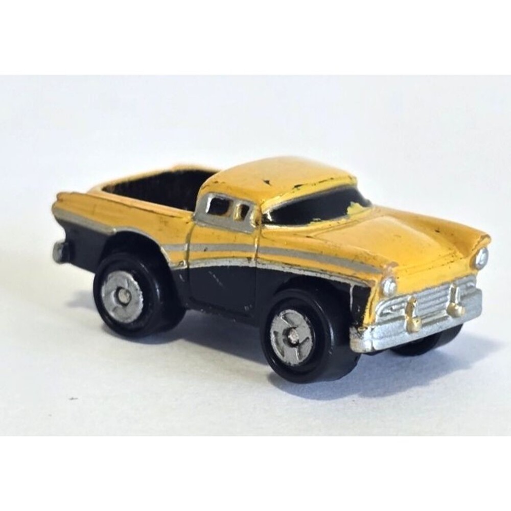 Vintage 1989 Galoob Micro Machines '57 Ford Ranchero Pickup Truck Yellow & Black
